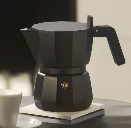 Cafetière italienne - Moka 3 tasses - noire Alessi