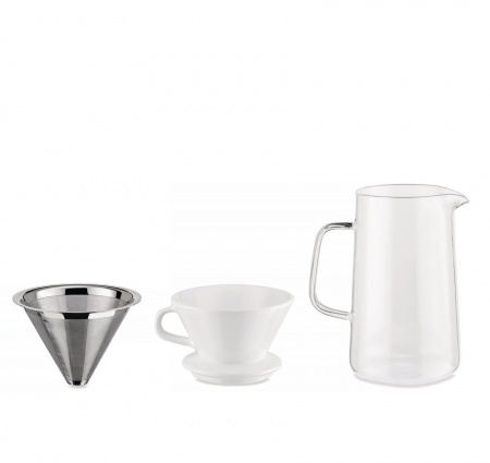 Cafetière Slow Coffee - Inox - Alessi