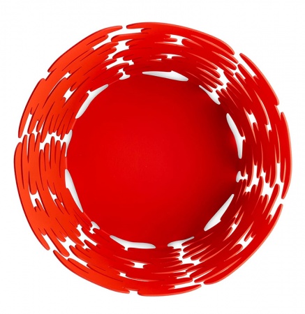 Corbeille Barket rouge Diam.: 21cm - Alessi