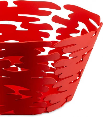 Corbeille Barket rouge Diam.: 21cm - Alessi