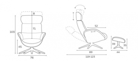 Fauteuil relax Elegant - Flexlux