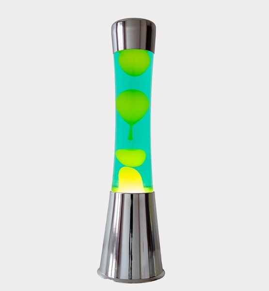 Lava Lampe Silver Verte Fisura