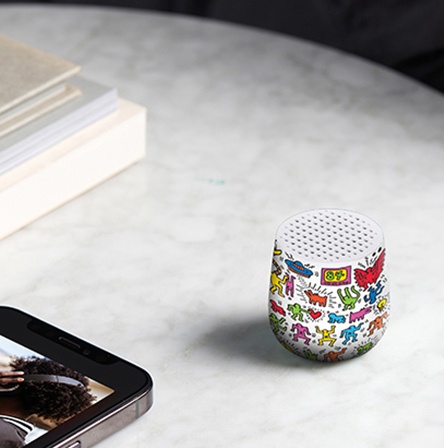 Mini enceinte Bluetooth - Mino - Keith Haring Happy - Lexon X