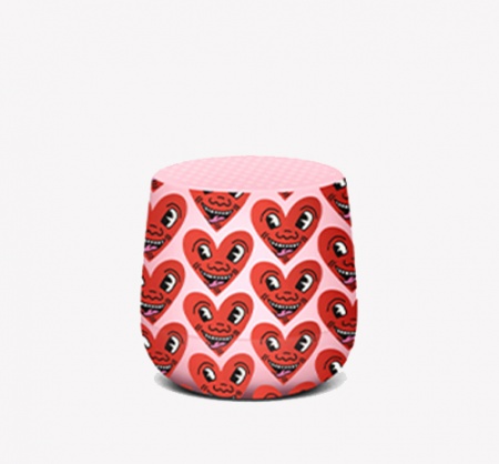 Mini enceinte Bluetooth - Mino - Keith Haring Heart.- Lexon X