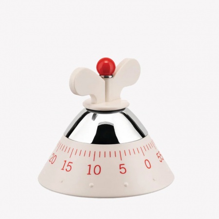 Minuteur Kitchen Timer blanc - Michael Graves  Alessi