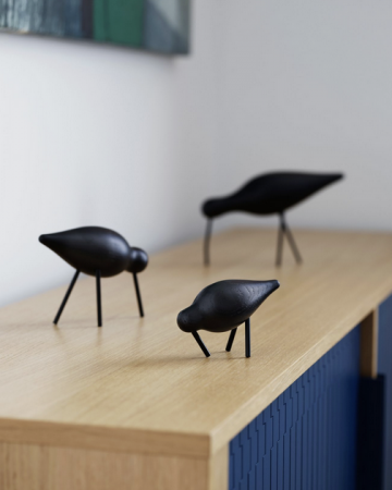 Oiseau SHOREBIRD noir Normann Copenhagen