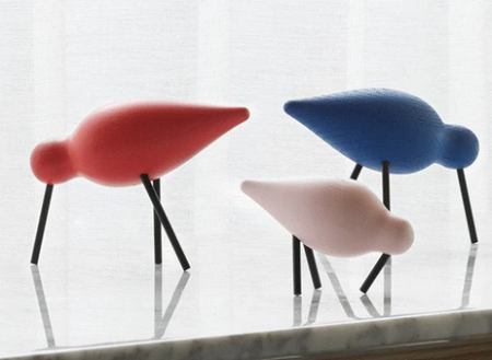 Oiseau SHOREBIRD rose Normann Copenhagen