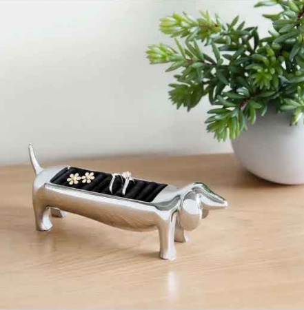 Porte bijoux Dachsie Aluminium Chien Téckel - Umbra