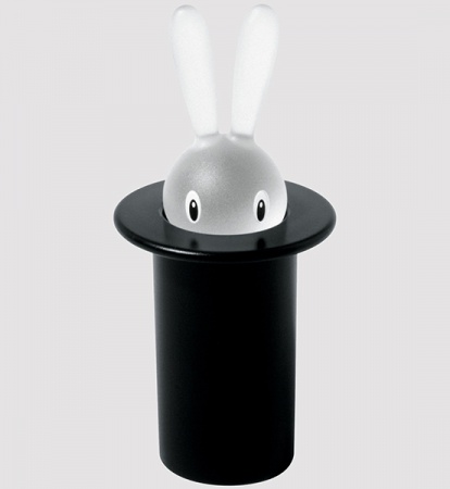 Porte cure-dents Magic Bunny noir - Alessi