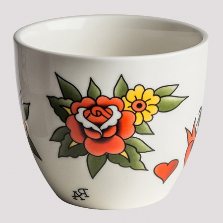 Set de 4 Tasses à café - Tatouage - Pols Potten